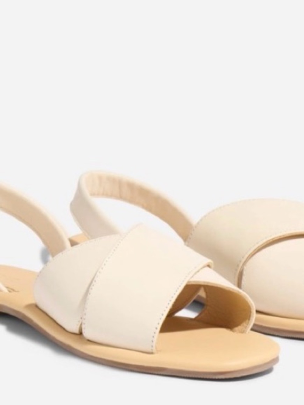 Women’s Nisolo cross strap sandals in Bone size 11